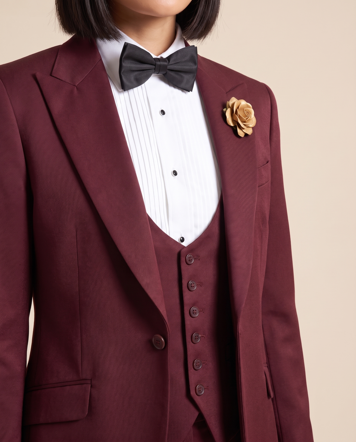 Women's Striped Suit Costume – detail