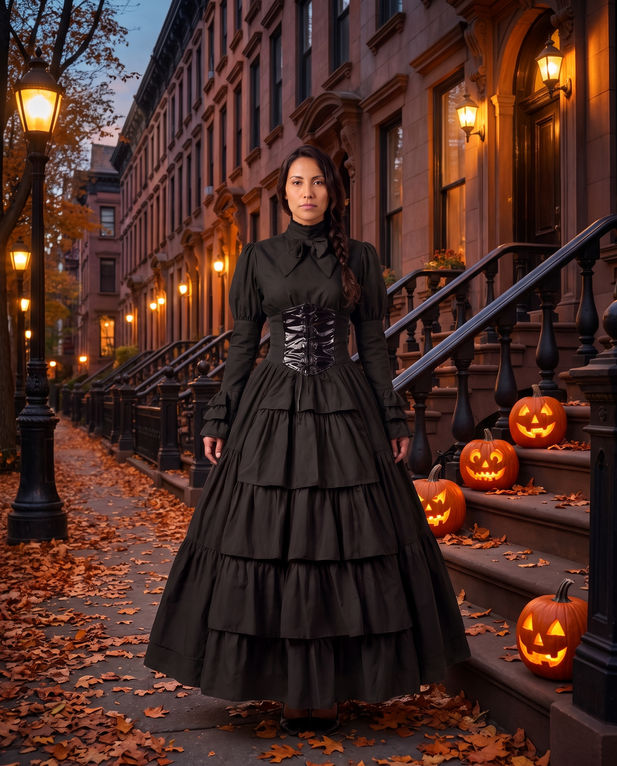 Women's Medieval Renaissance Costume Gown – New York street Halloween