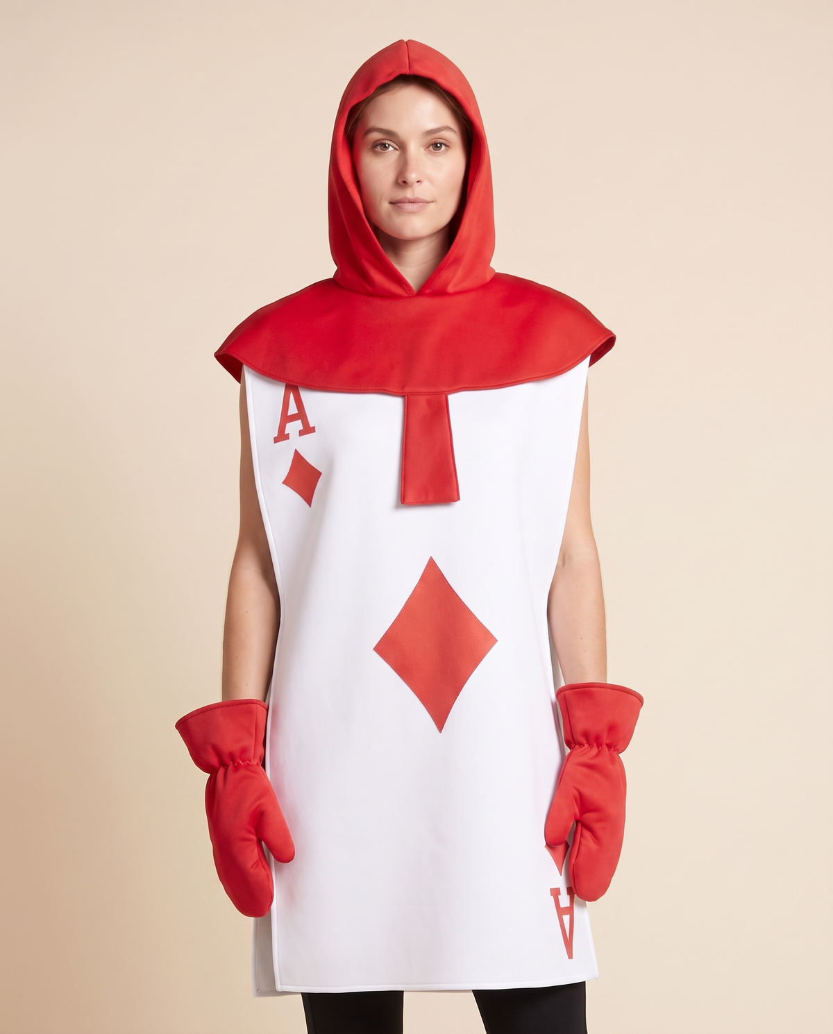 Playing Card Soldier Costume – close-up