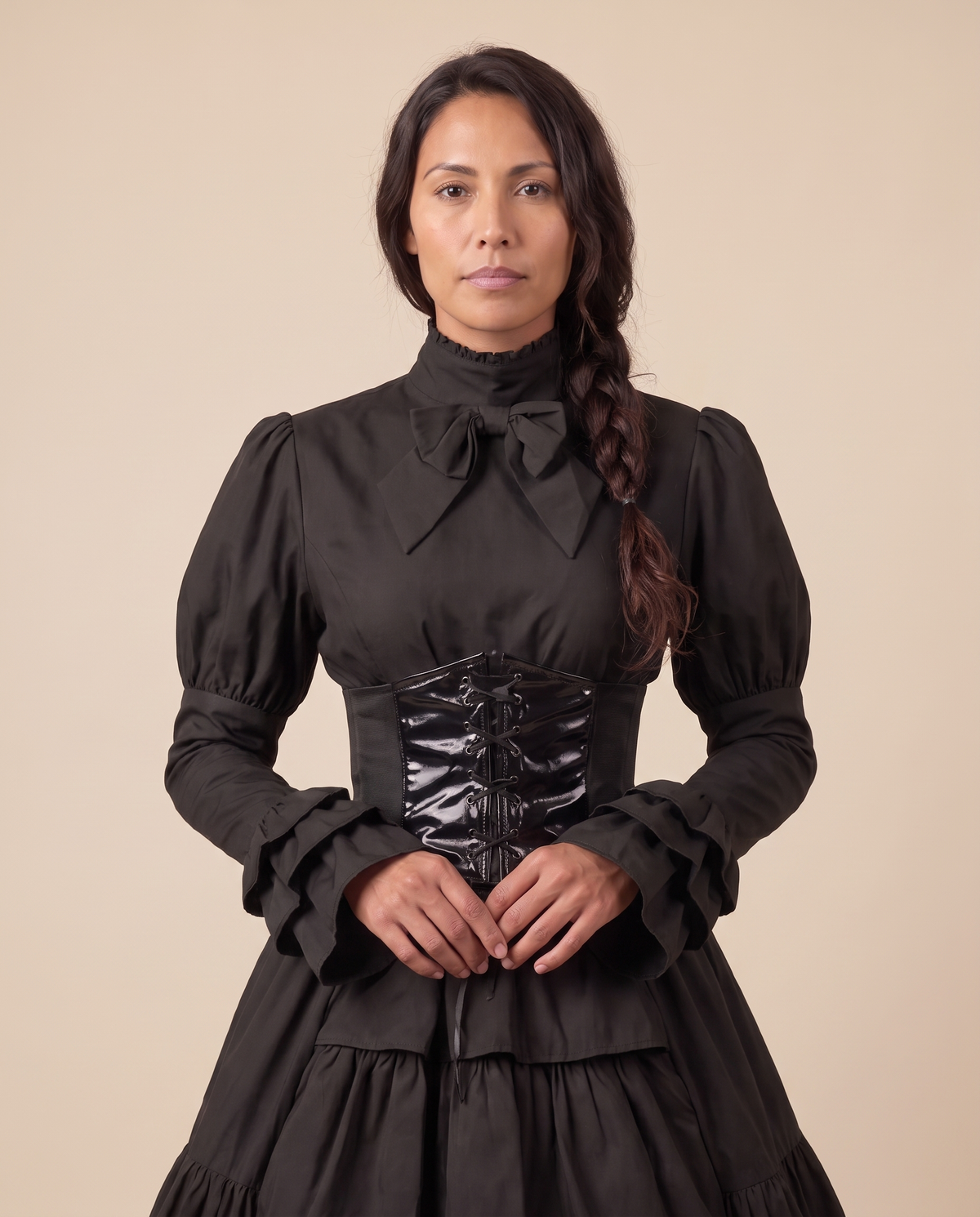 Women's Medieval Renaissance Costume Gown – close-up