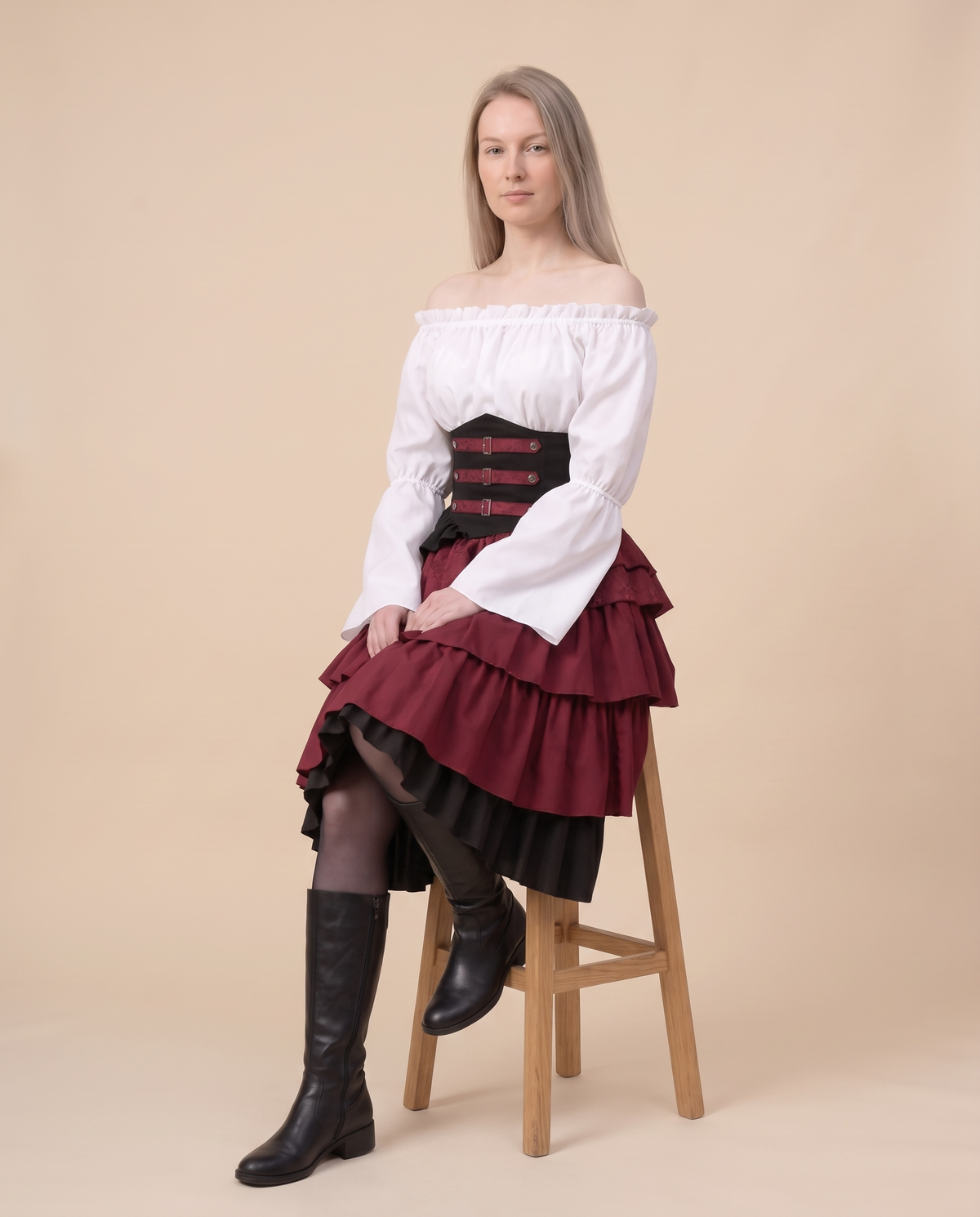 Women's Pirate Costume Set – seated