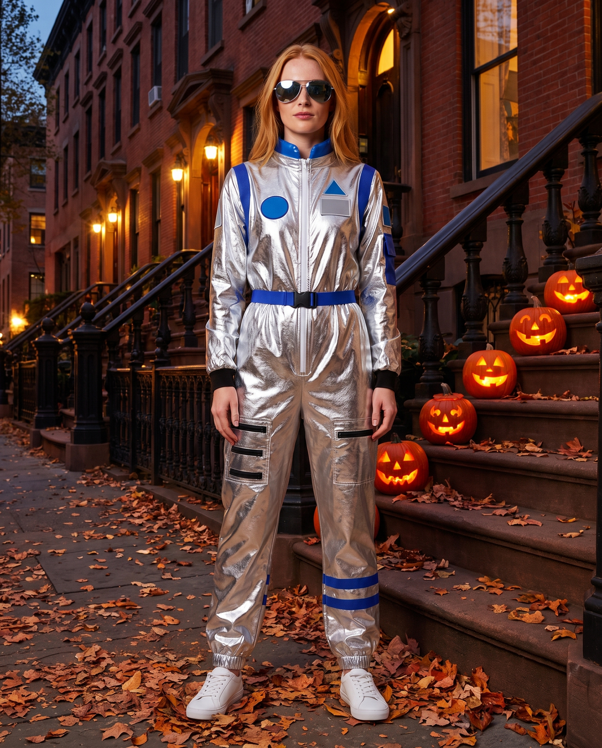 Metallic Astronaut Jumpsuit Costume – New York street Halloween
