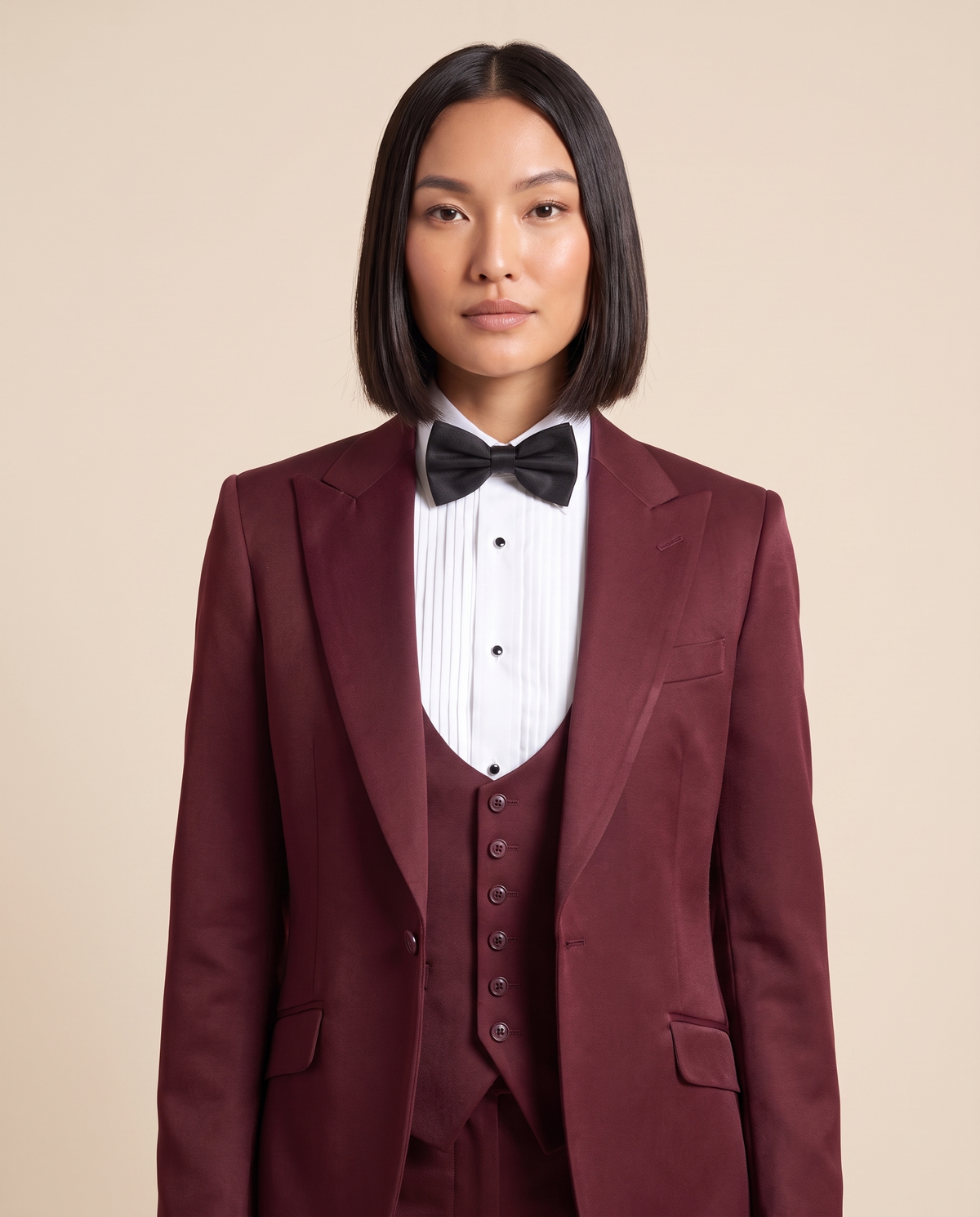 Women's Striped Suit Costume – close-up