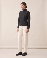 Stand-Collar Zip Jacket for Women — three-quarter view