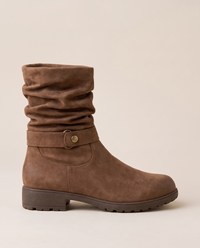 Slouchy Ankle Boots with Memory Foam Footbed — side profile