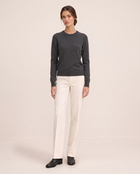 Frostfield Classic Merino Wool Crew Neck Sweater — Dark Gray