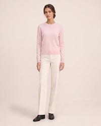 Frostfield Classic Merino Wool Crew Neck Sweater — Pink