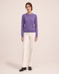 Frostfield Classic Merino Wool Crew Neck Sweater — Violet