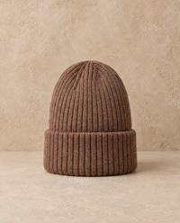 Somerset Warm Cotton Beanie with Ear Coverage — Coffee