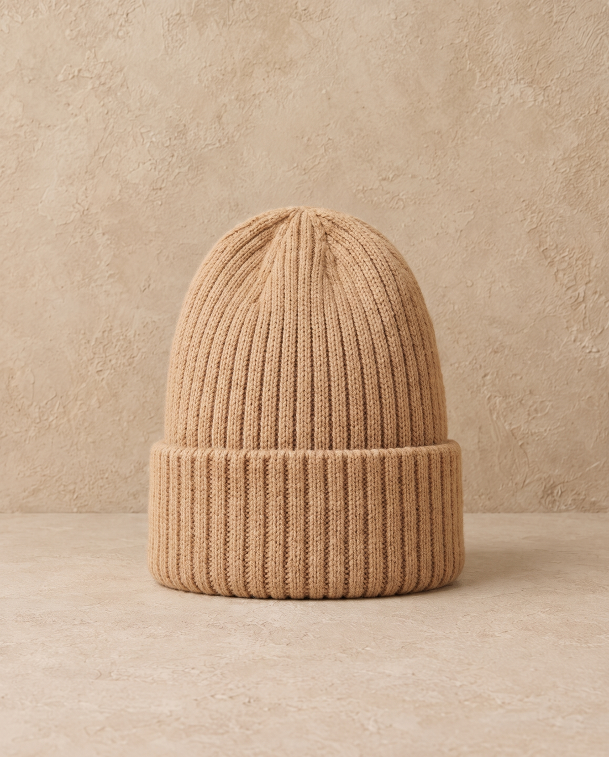 Somerset Warm Cotton Beanie with Ear Coverage — Camel