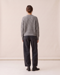 Kristin Baggy Jeans in black wash, back view