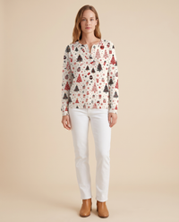 ONORA Christmas henley sweater - front