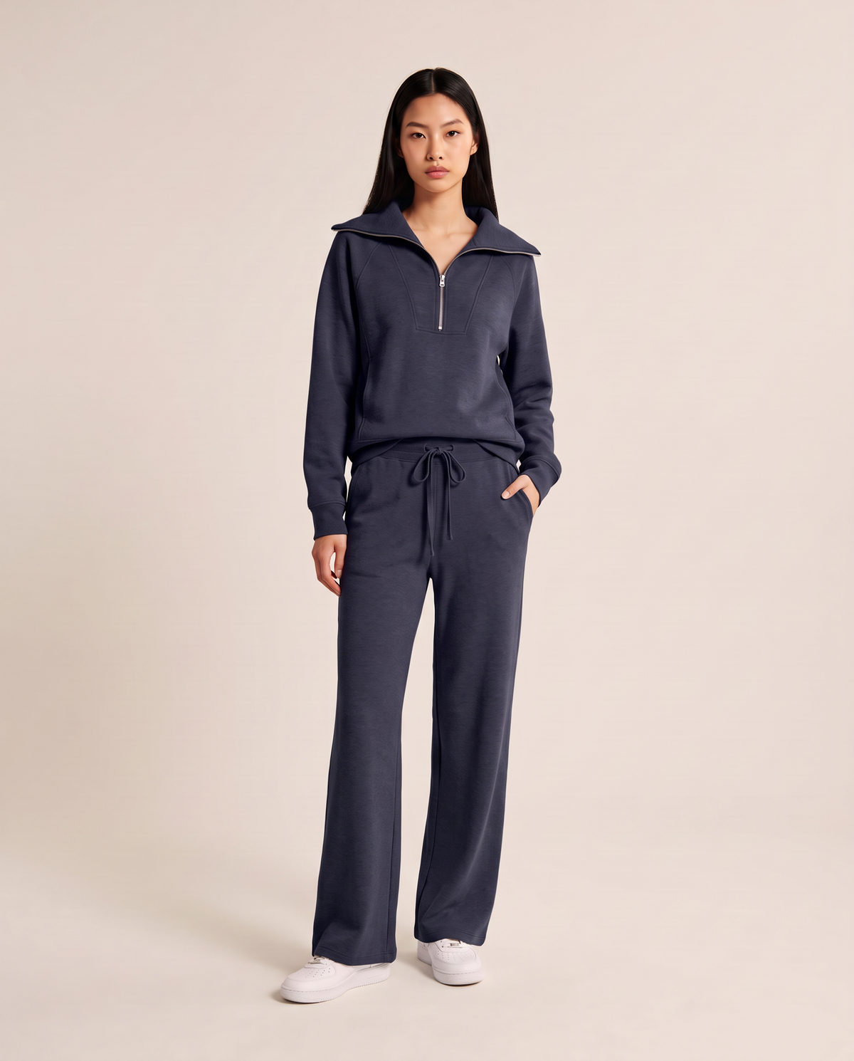 ONORA half-zip lounge set - dark blue