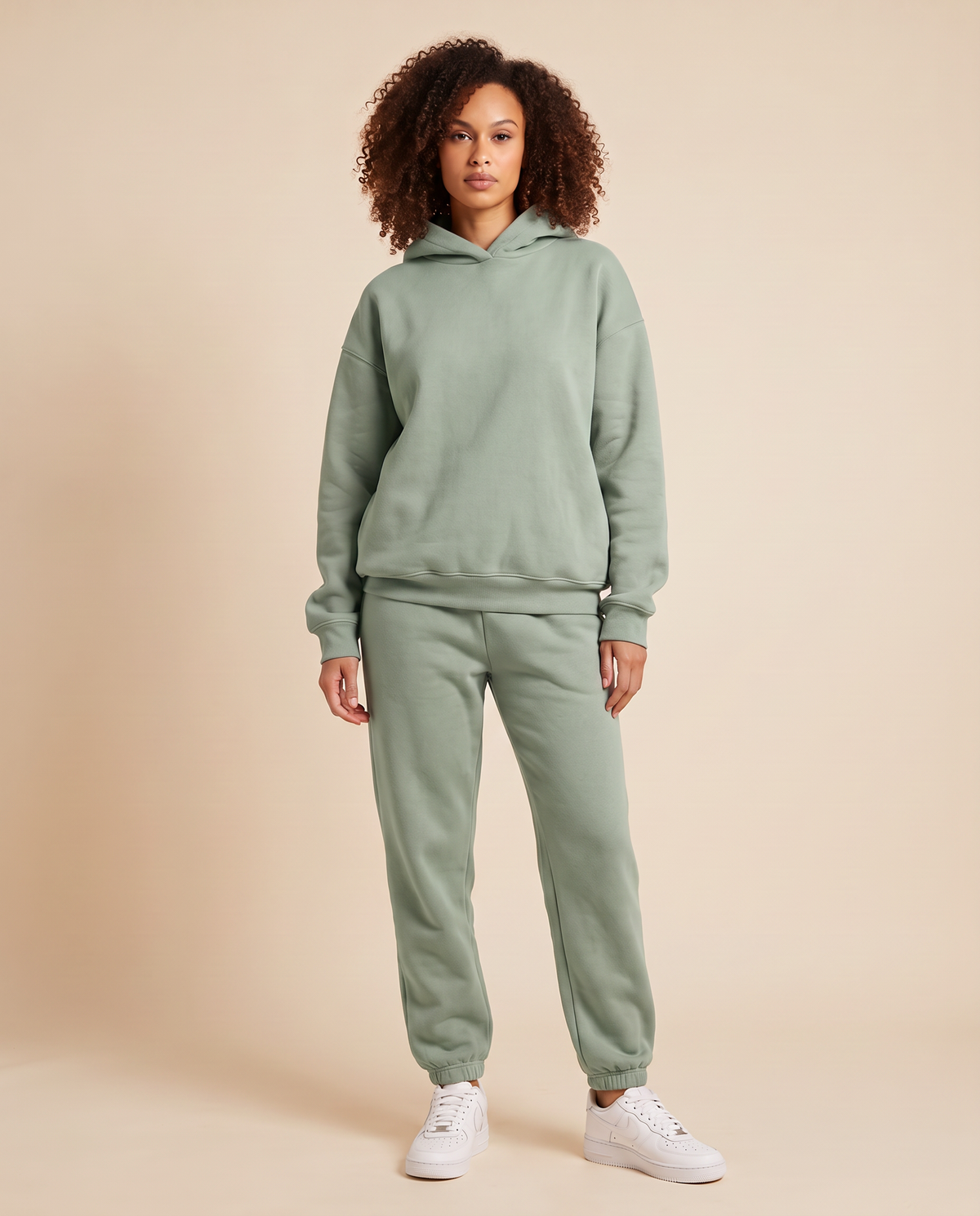 ONORA oversized hoodie tracksuit set - light green
