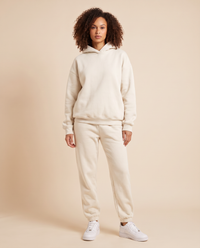 ONORA oversized hoodie tracksuit set - white