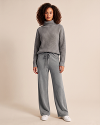 ONORA turtleneck knit lounge set - light gray