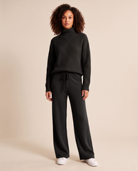 ONORA turtleneck knit lounge set - black