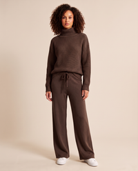 ONORA turtleneck knit lounge set - brown