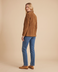 ONORA vintage faux suede blazer - side view
