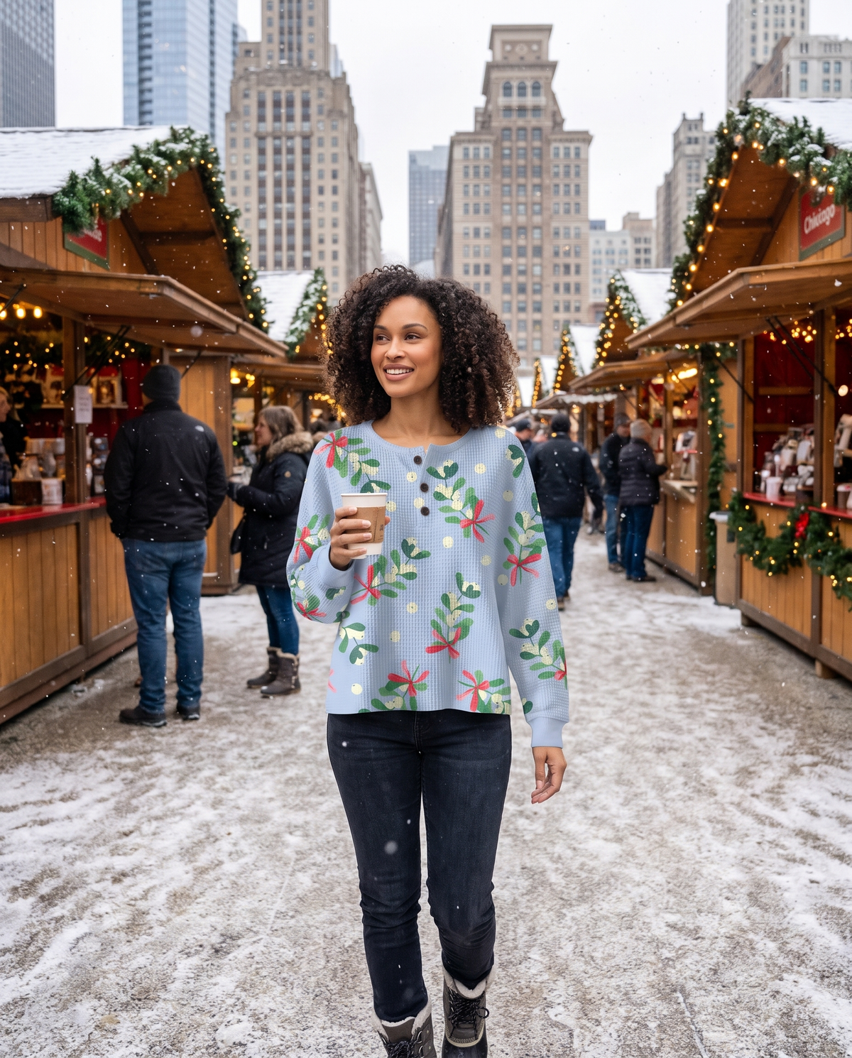 ONORA Christmas sweatshirt for women - holiday lifestyle