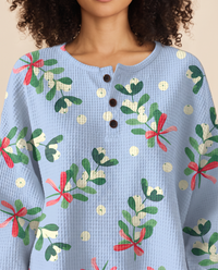 ONORA Christmas sweatshirt for women - detail close-up