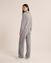 ONORA half-zip lounge set - back view, gray