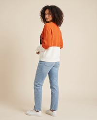 ONORA black cat sweater - three-quarter back view