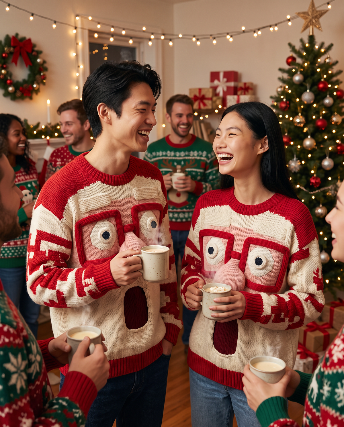 ONORA Santa Claus Christmas sweater - holiday lifestyle