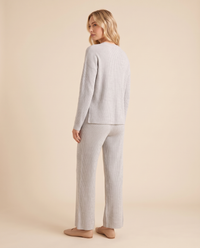 ONORA ribbed knit lounge set - back view, gray