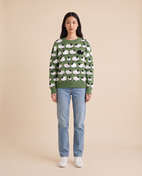 ONORA Christmas tree pattern sweater - Green