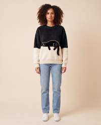 ONORA black cat sweater - Black