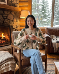ONORA Christmas tree pattern sweater - holiday lifestyle