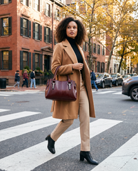 ONORA vegan leather satchel handbag - Philadelphia Rittenhouse Square