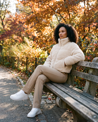 ONORA cropped sherpa puffer jacket - Central Park New York