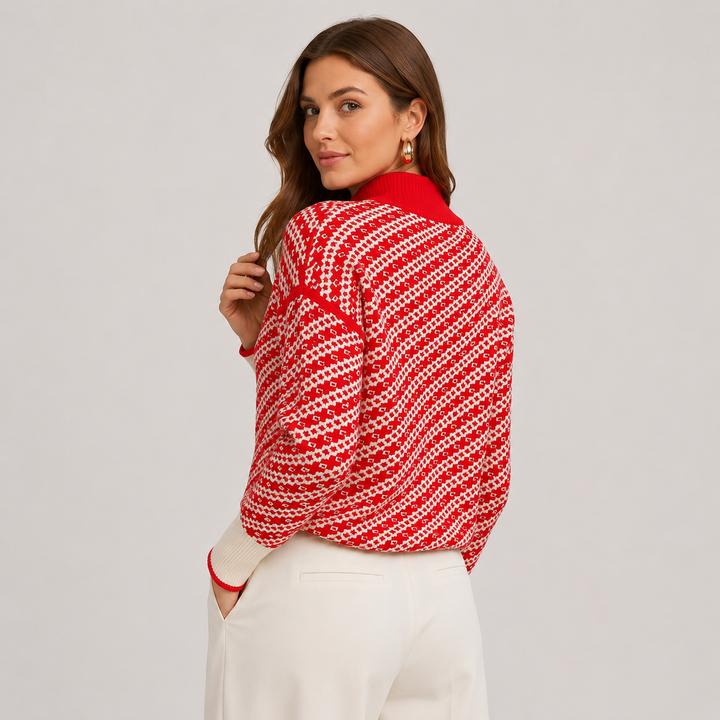 Women's Mock Neck Sweater, Viscose Blend Soft Knit Pullover