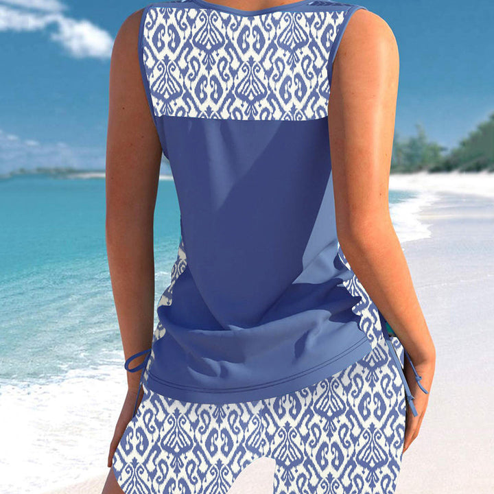 Two-piece tankini – high-waisted with a bandeau top