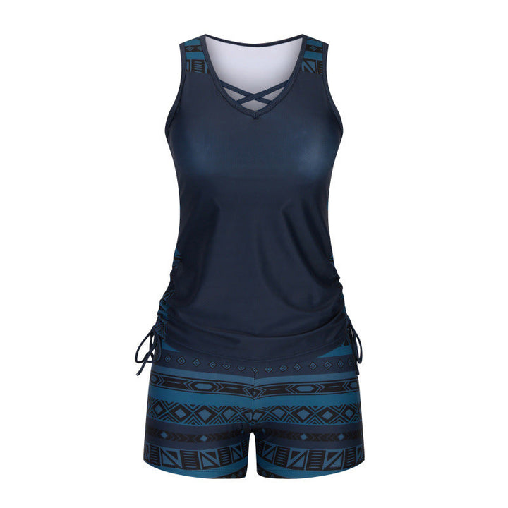 Two-piece tankini – high-waisted with a bandeau top