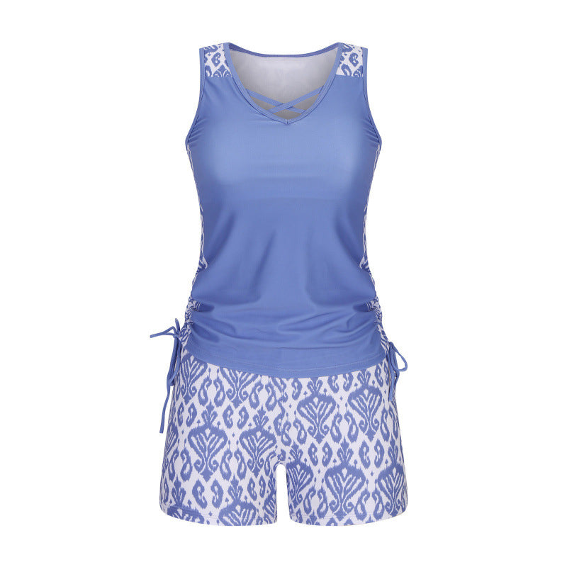 Two-piece tankini – high-waisted with a bandeau top