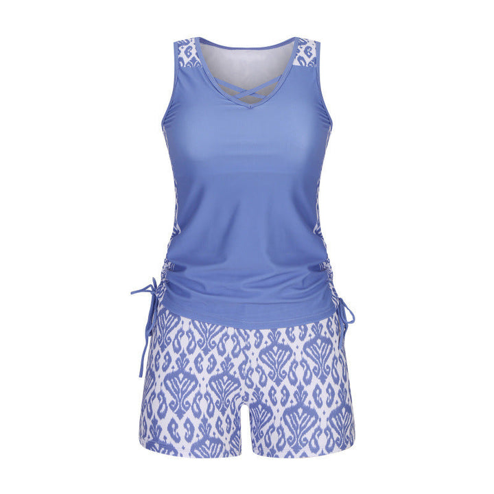 Two-piece tankini – high-waisted with a bandeau top