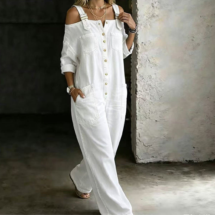 Onora Loose-fitting jumpsuit with wide legs and pockets