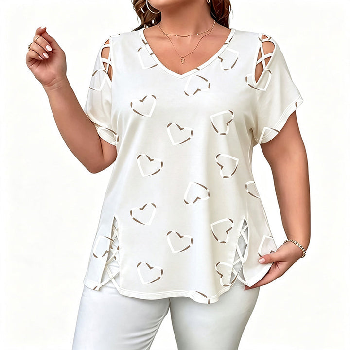 Onora Women's Casual V-Neck Short Sleeve T-Shirt