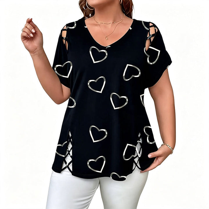 Onora Women's Casual V-Neck Short Sleeve T-Shirt
