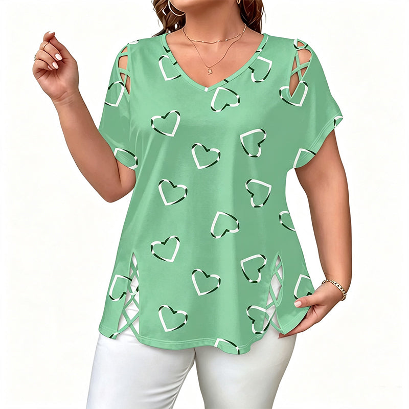 Onora Women's Casual V-Neck Short Sleeve T-Shirt