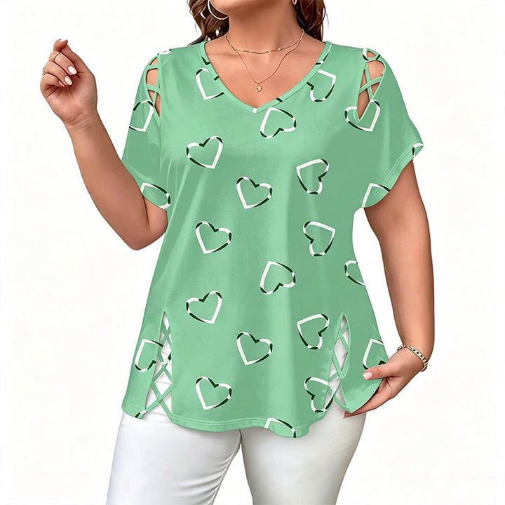 Onora Women's Casual V-Neck Short Sleeve T-Shirt