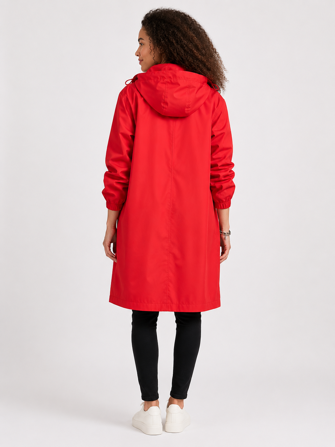 Women's Waterproof Lightweight Rain Jacket with Adjustable Hood, view 2